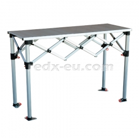 SR5 1.4m Commercial Concertina Table, 50cm ALLOY Top